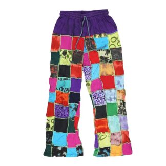 ThreadHeads Rainbow Patchwork Pants 35" One Size
