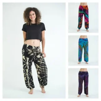 Tie Dye Spandex Cotton Harem Pants