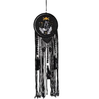 Triple Moon Crochet Wall Hanging 42"