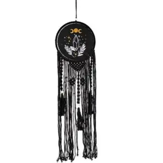 Triple Moon Crochet Wall Hanging 42"