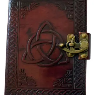 Triquetra Knot Leather Journal 5" x 7"