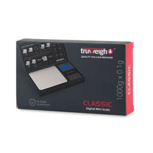 Truweigh Classic Digital Scale - 1000g x 0.1g - Black
