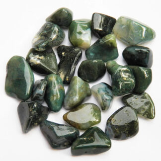 Tumbled Moss Agate