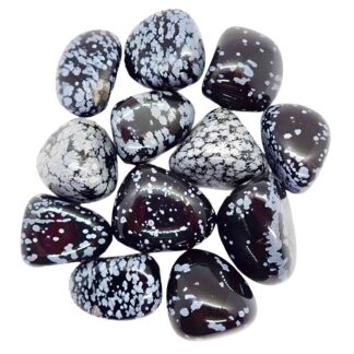 Tumbled Snowflake Obsidian