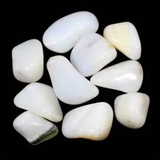 Tumbled White Opal