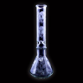 Twisted Sisters Frosted Marley Beaker w/ Ice Pokes Water Pipe 16" (Colors Vary)