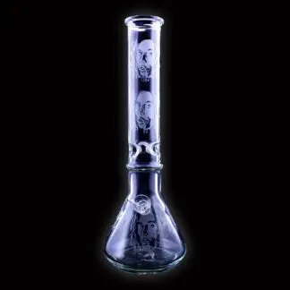 Twisted Sisters Frosted Marley Beaker w/ Ice Pokes Water Pipe 16" (Colors Vary)