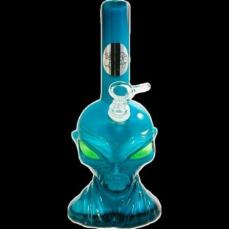 Twisted Sisters Glow in the Dark Alien Water Pipe 10" (Colors Vary)