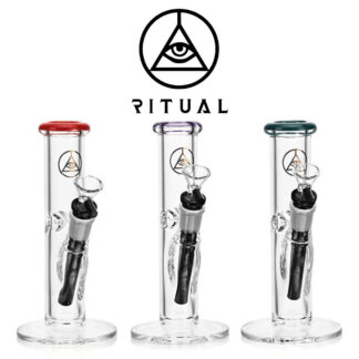 USA Glass Daily Driver 8" Bong by Ritual Straight Tube Turquoise