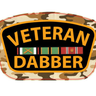 Veteran Dabber Sticker - 4" x 2.5"