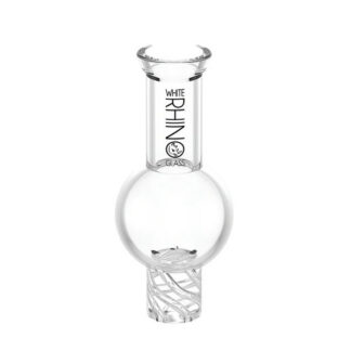 White Rhino Spinner Glass Carb Cap