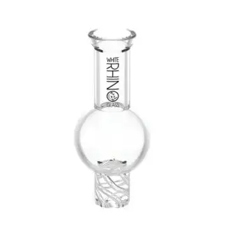 White Rhino Spinner Glass Carb Cap