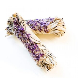 White Sage & Lavender Smudge Mini 4"