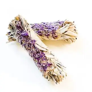 White Sage & Lavender Smudge Mini 4"