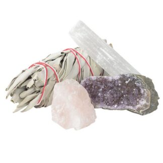 Wolf Spirit Sage Love and Happiness Crystal Kit