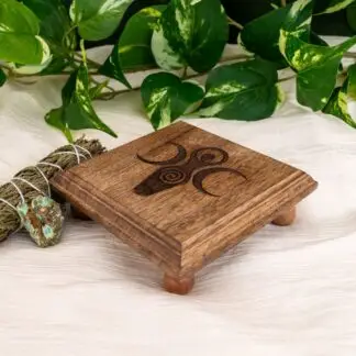 Wood Goddesses Altar Table 4" x 4"