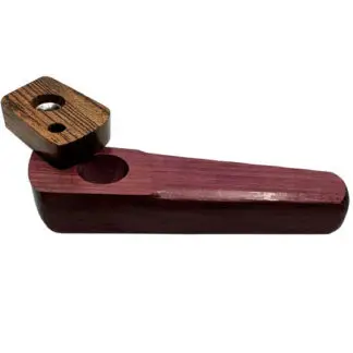 Wood Works American Made Wood Hand Pipe 3.75" Smoke-through Swivel Lid