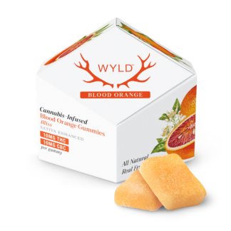 Wyld Hemp THC Gummies Blood Orange Bliss 10mg THC:10mg CBC 10ct