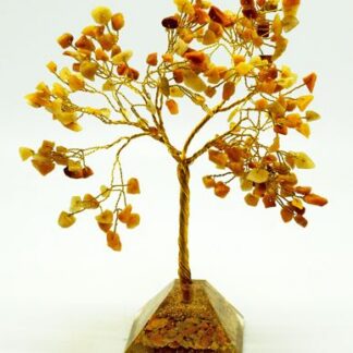 Yellow Aventurine Crystal Tree with Orgonite Base