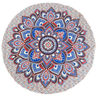 Zest For Life Round Tapestry 80" Hemmed Zodiac Mandala