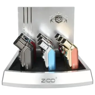 Zico Quad Flame Torch Lighter 3.75" - Assorted Colors