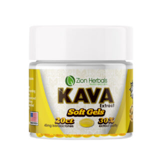 Zion Herbals Kava Soft Gel Capsules 20ct