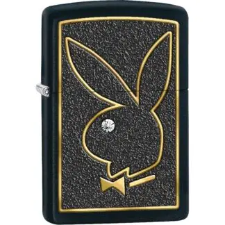 Zippo Lighter Gold Outline Playboy Bunny