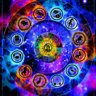 Zodiac Chart Non-Flocked Blacklight Poster 24" x 36"