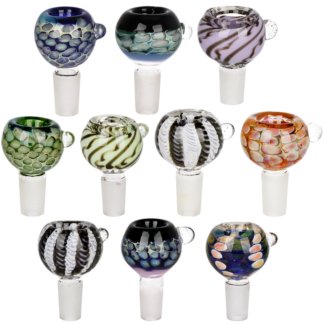 Roped Honeycomb Glass Herb Slide 14M - Colors Vary