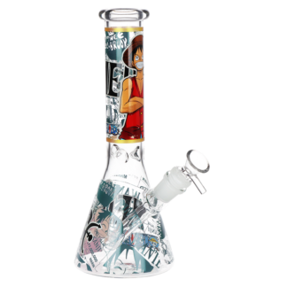 One Treasure Glass Beaker Water Pipe 10" 14mm