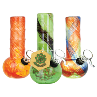 SeshGear Soft Glass Water Pipe Celebrate Joy 6" - Colors Vary
