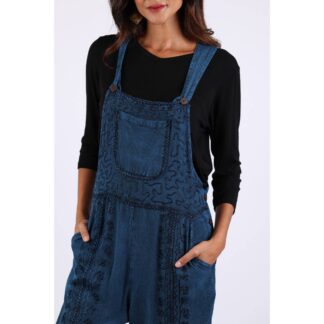 Sacred Threads Gray & Blue Stonewash Overall Dress - Colors Vary One Size