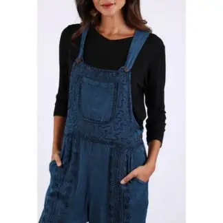 Sacred Threads Gray & Blue Stonewash Overall Dress - Colors Vary One Size