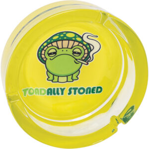 Fujima Glass Ashtray Toadally Stoned 5"
