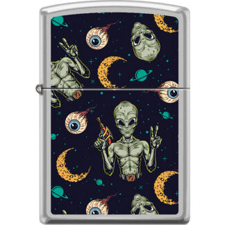 Zippo Lighter Alien Eyeball Moon