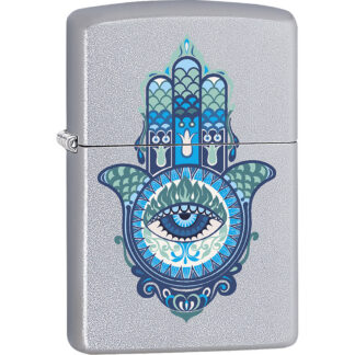 Zippo Lighter Hamsa Hand Blues