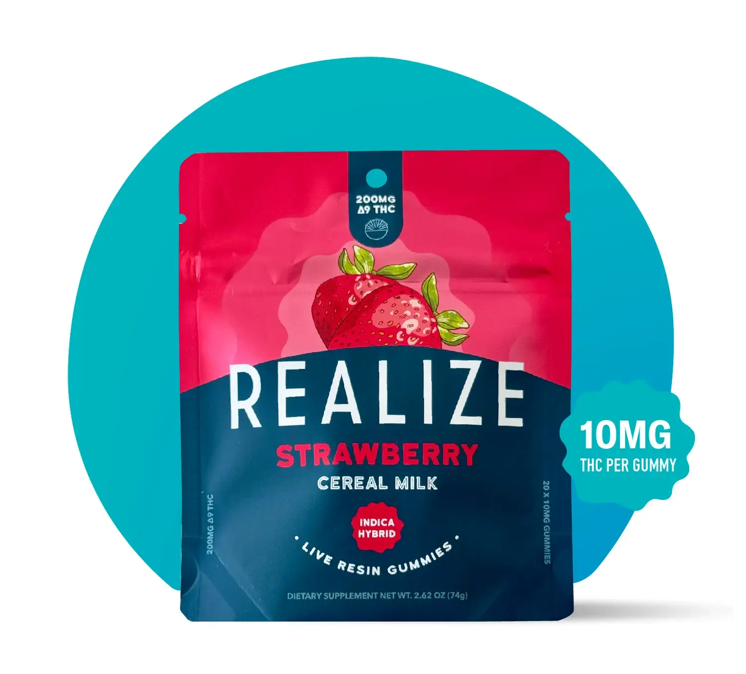 Realize Live Resin Gummies 10mg 20ct Cereal Milk (H)