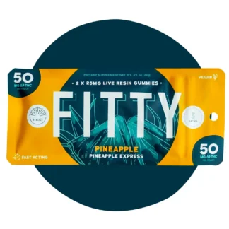 Realize Fitty Live Resin Gummies, 25mg x 2ct Pineapple Express (S)