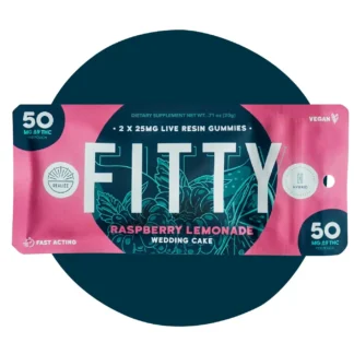 Realize Fitty Live Resin Gummies, 25mg x 2ct Wedding Cake (H)
