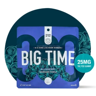 Realize Big Time Live Resin Gummies, 25mg x 12ct Granddaddy Purple (I)