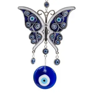 Evil Eye Butterfly Wall Decoration 9"