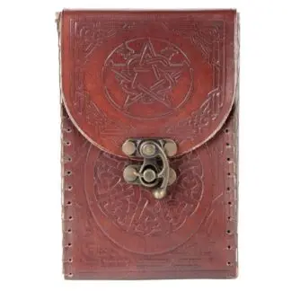Pentagram Leather Tarot Card Holder