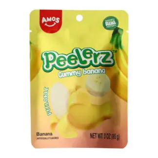 Peelerz Peelable Gummy Candy 3oz Banana