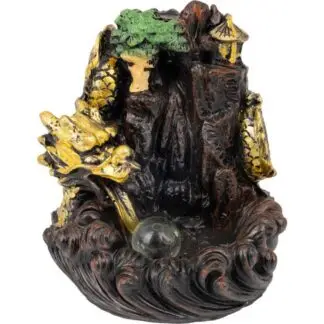 Dragon Waterfall Backflow Incense Burner 3.5"