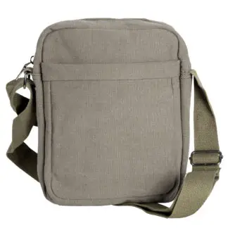 Paths of The Spirit Olive Canvas Crossbody Bag 8" x 10.5" x 2.5"
