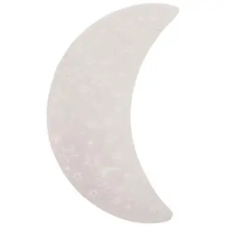 Selenite Moon Plate w/ Etched Stars 3"