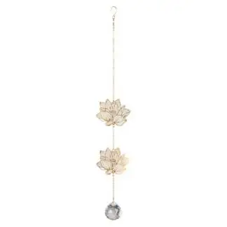Lotus Crystal Suncatcher Strand 15"
