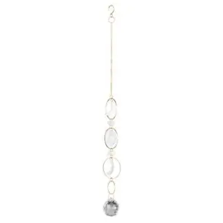 Sun & Moon Resin Crystal Suncatcher Strand 15"
