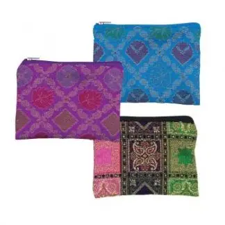 Tapestry Fabric Coin Purse 5" x 3.5" - Patterns Vary