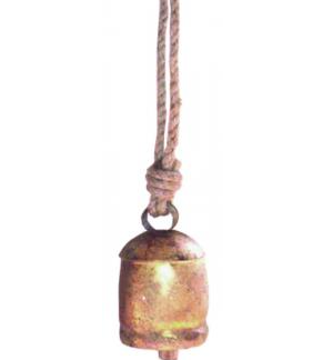 Recycled Brass Cow Bell 4"